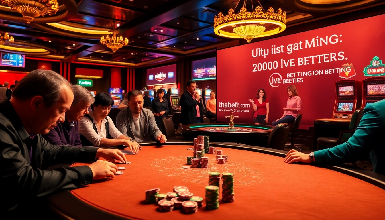 Experience the excitement of online gambling with live games and bonuses from https://thabetcom.dev/, featuring vibrant tables and energetic patrons.