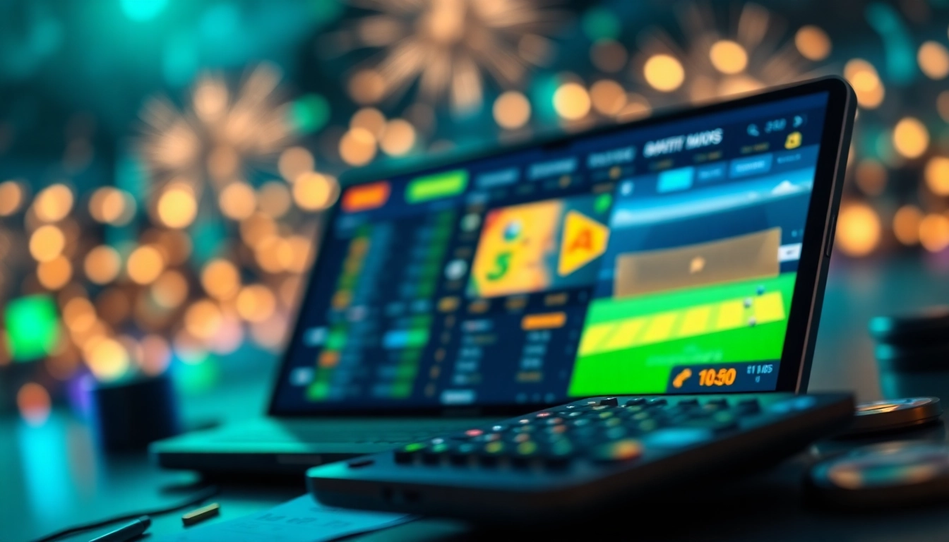 Explore güvenilir bahis siteleri with an engaging betting interface illuminated by vibrant colors.