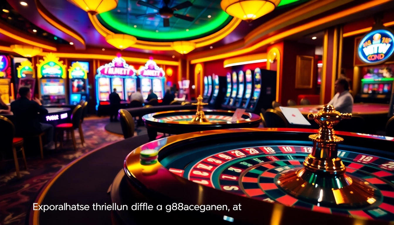 Experience the excitement of casino gameplay at https://68gamebai.download/ with vibrant poker chips and roulette wheels.